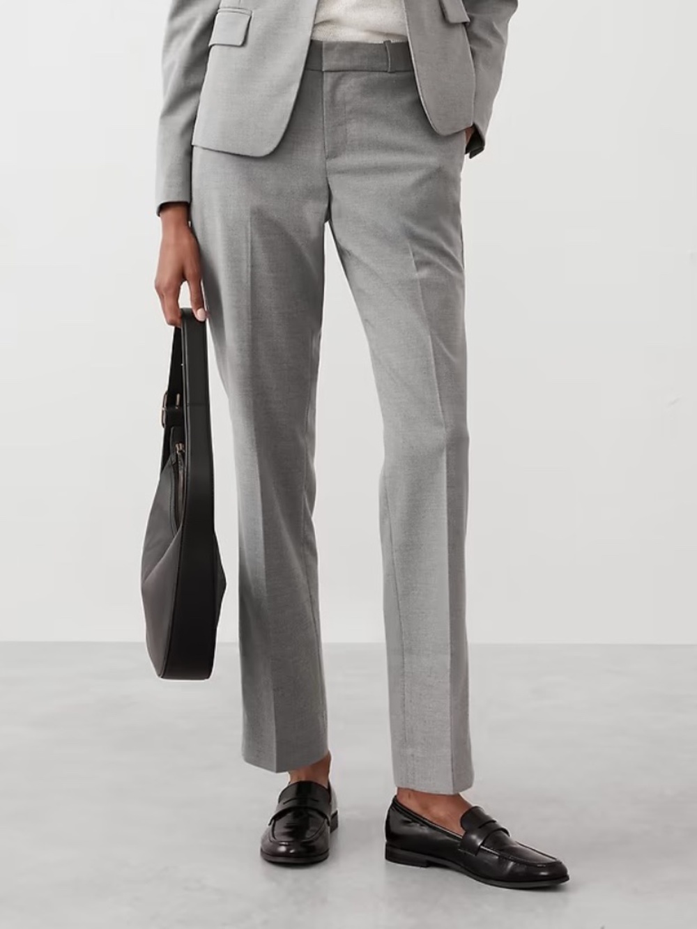 NWOT Banana Republic Women's 6 Tall/Long Dress Pants in Medium Gray